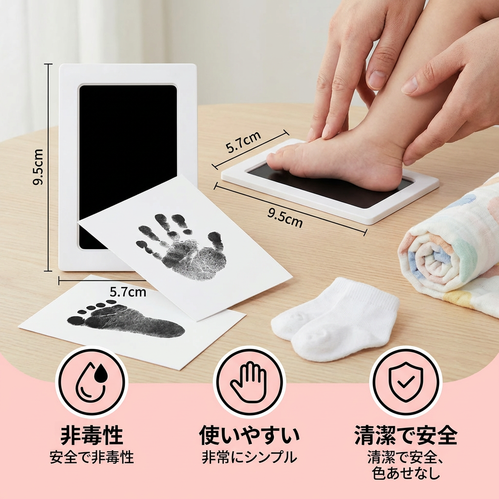ベビー手形&足形キット – 幼児用記念セット