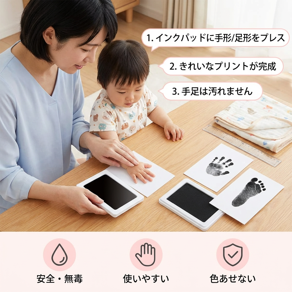 ベビー手形＆足形キット – 幼児用記念セット