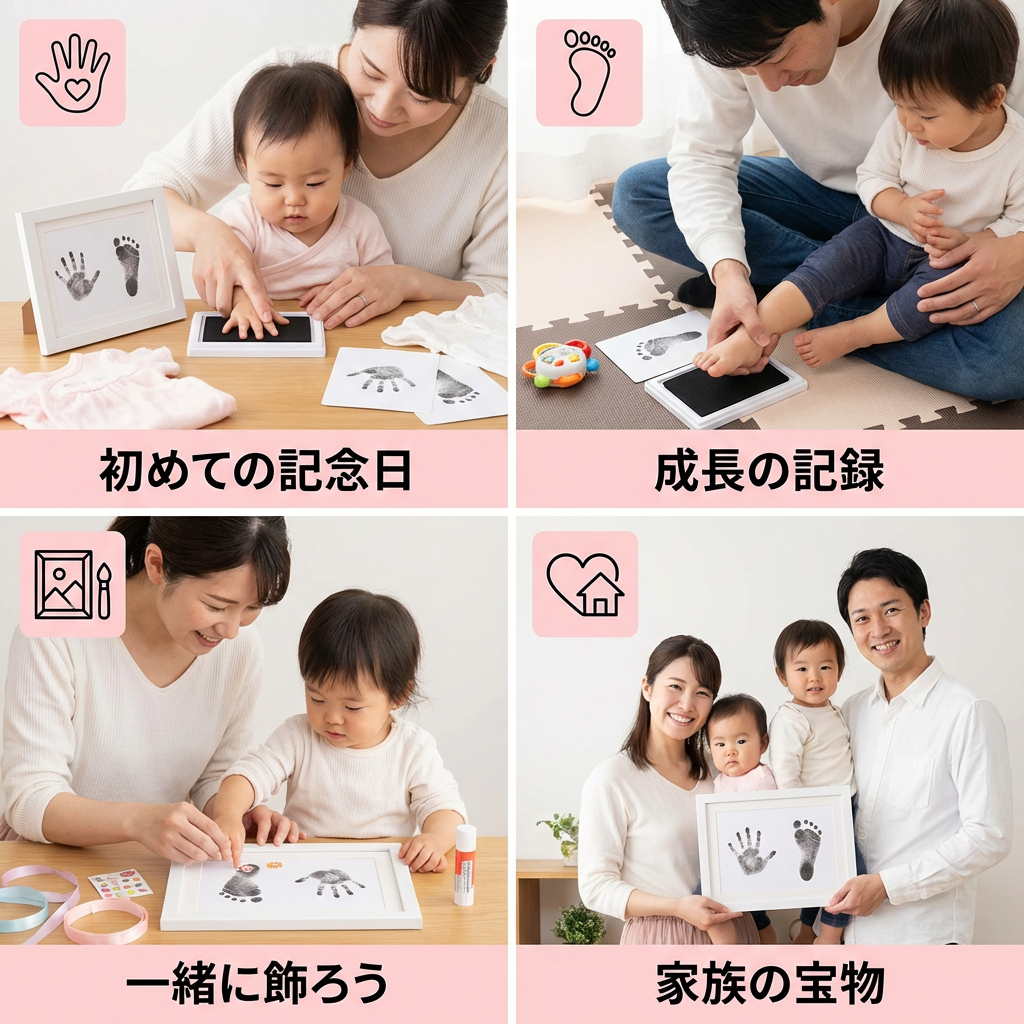 ベビー手形＆足形キット – 幼児用記念セット