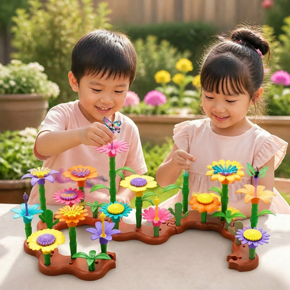 子ども用フラワーガーデン組み立ておもちゃ – 小さなガーデナーのための創造的な植栽＆学習プレイセット