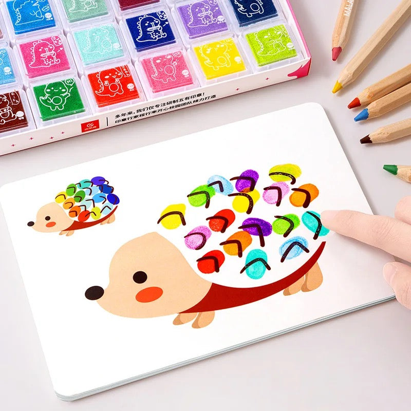 指で描ける絵の具セット