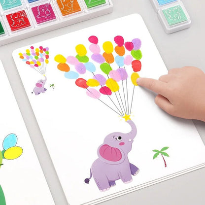 指で描ける絵の具セット