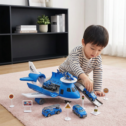 飛行機と乗り物プレイセット