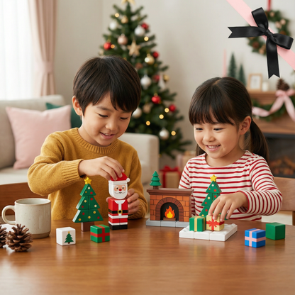 クリスマスマグネットキューブブロック