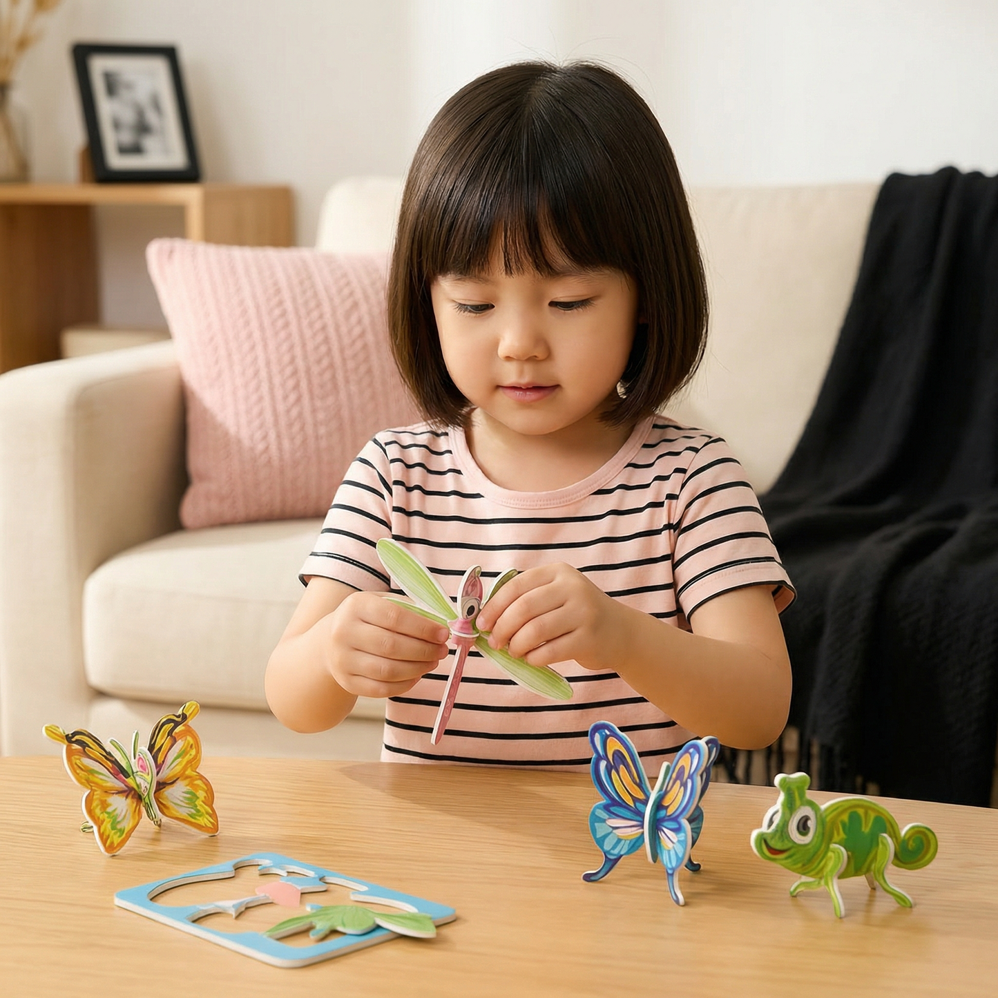 子供向け 3Dカートゥーンパズルセット